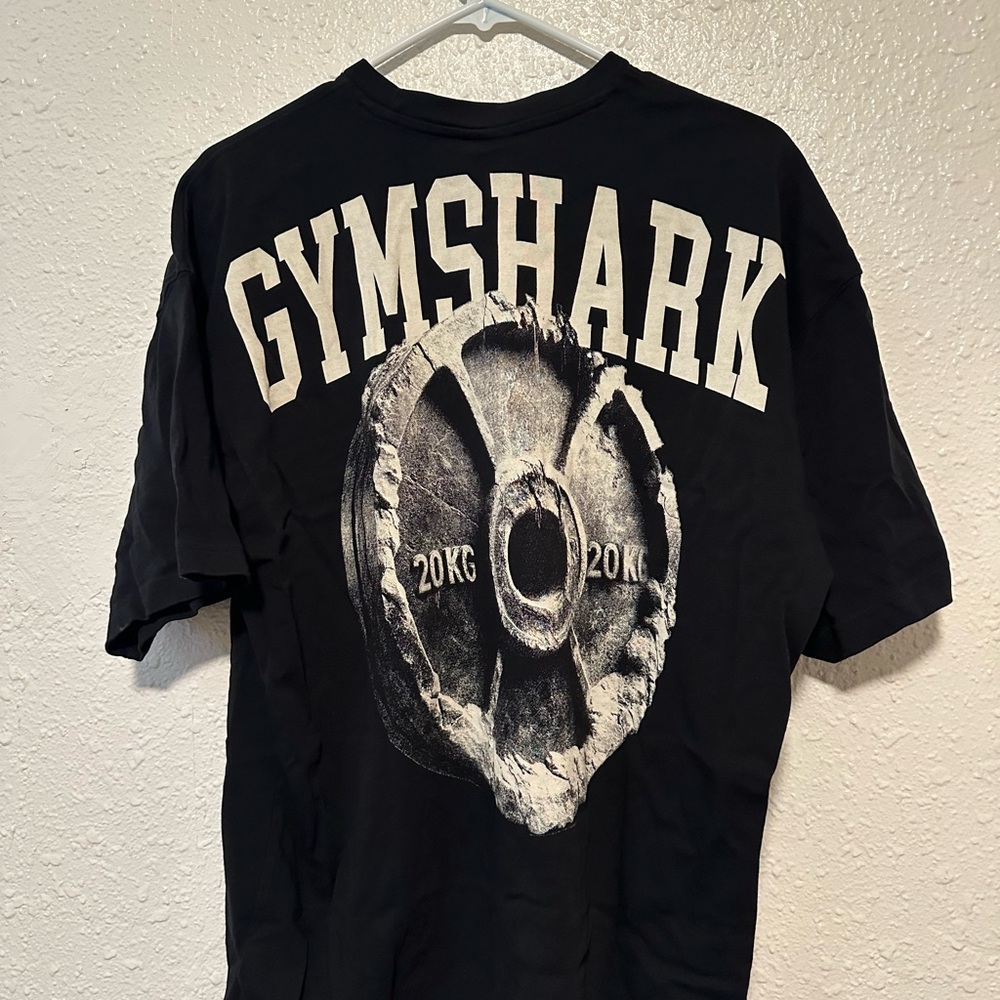 Gymshark Black Graphic T-Shirt oversized size M